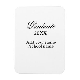 Simple graduation congratulations minimal add clas magnet