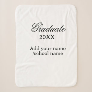 Simple graduation congratulations minimal add clas sherpa blanket