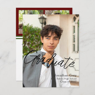 Simple graduation invitation