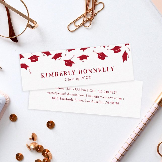 Simple Graduation Name Calling Card (Creator Uploaded)