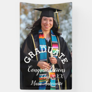 Simple Graduation Photo & Bold Letter  Banner