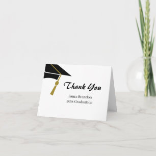 Simple Graduation Thank You Card
