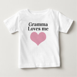 Simple gramma loves me baby shirt