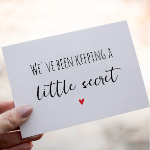 Simple Grandparents Pregnancy Announcement Card