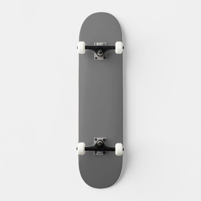 Simple Gray Authority® Skateboard (Front)