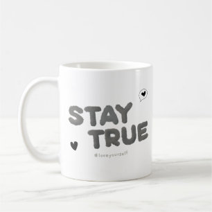 Simple Gray Text Coffee Cup