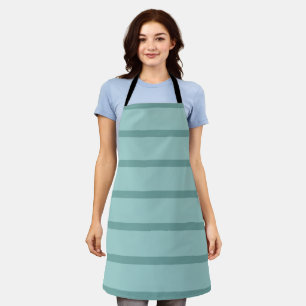 simple green 2 tone dual tone colourful apron
