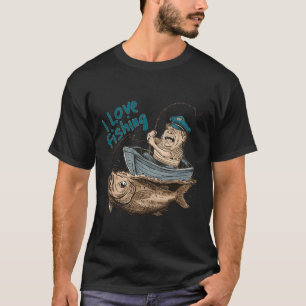 Simple Green and Black Banded Leporinus Outline Se T-Shirt