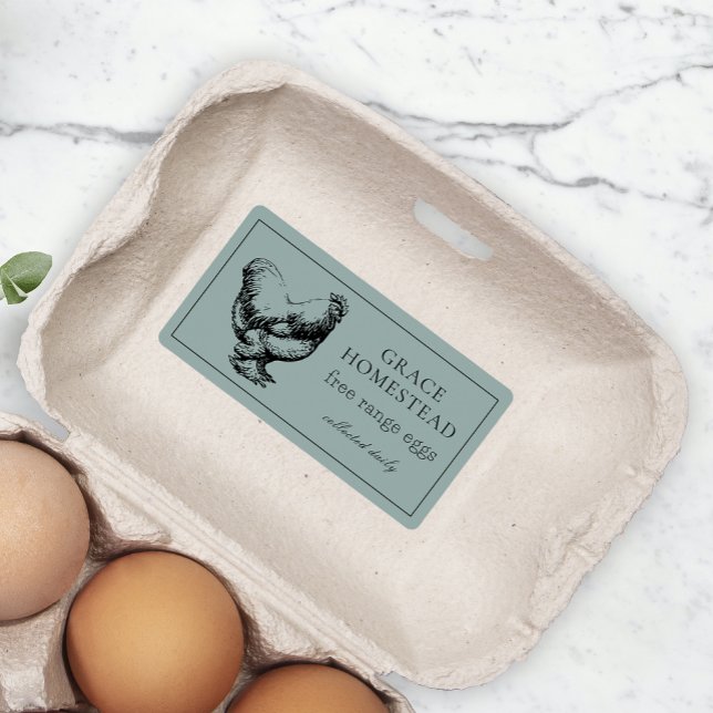 Simple Green Cute Farm Chicken Egg Carton Product (Creator Uploaded)