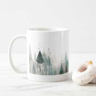 Simple Green Forest Coffee Mug
