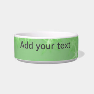 Simple green glitter sparkle stars add your text bowl
