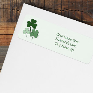 Simple Green Minimalist Shamrock Clover