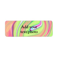 Simple green orange watercolor add your text name