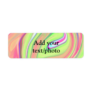 Simple green orange watercolor add your text name