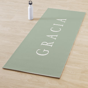 Simple Green Personalised Comfy Lightweight Yoga Mat