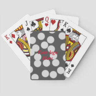 Simple green sparkle glitter add your logo number playing cards