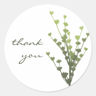 Simple Green Sticker - Thank You