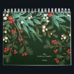 Simple Green USA America Weekly Planner 2026 Calendar<br><div class="desc">***this design is part of a christmas holiday collection*** Step into a world of timeless sophistication with my "Enchanting Classic Elegance" Christmas Holiday Collection. Immerse yourself in the rich, dark emerald greens and complementing subtle green and yellow hues reminiscent of leaves, holly, and pine, perfectly complemented by the allure of...</div>
