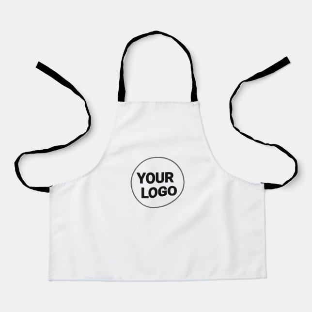 Simple green watercolor abstract add logo text min apron (Front)