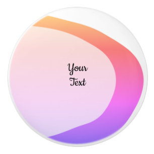 Simple green watercolor abstract add logo text min ceramic knob