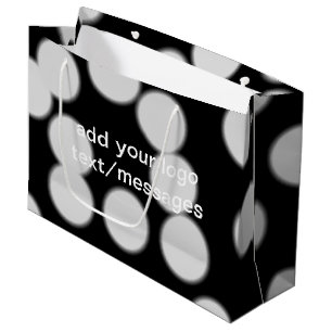 Simple green watercolor abstract add logo text min large gift bag