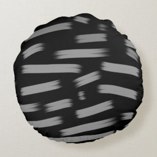 Simple green watercolor abstract add logo text min round cushion