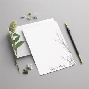 Simple greenery card