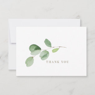 Simple Greenery Funeral Bereavement Thank You II