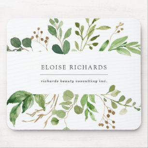 Simple Greenery Mouse Mat