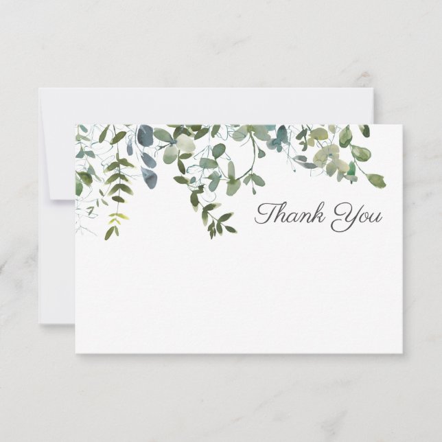 Simple Greenery Thank You (Front)
