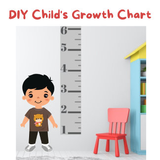 Simple Grey Child's Growth Chart