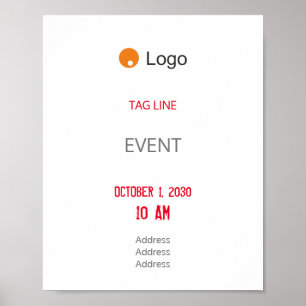 Simple Grey Coorporate Poster