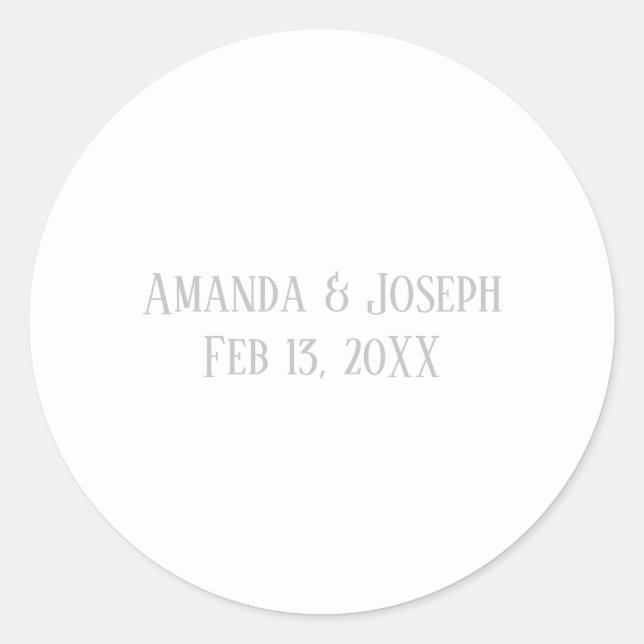 Simple Grey Design - Circle Sticker (Front)