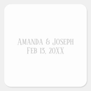 Simple Grey Design - Square Sticker