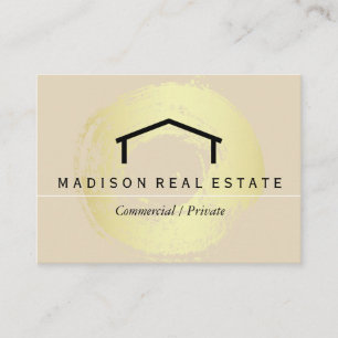 Simple (grey) / House Logo Business Card