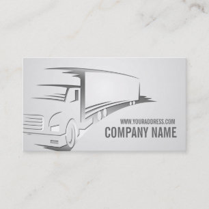 Simple Grey Minimalist Trailer Business Card