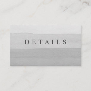 Simple Grey Modern Ombre Border Wedding Enclosure Card