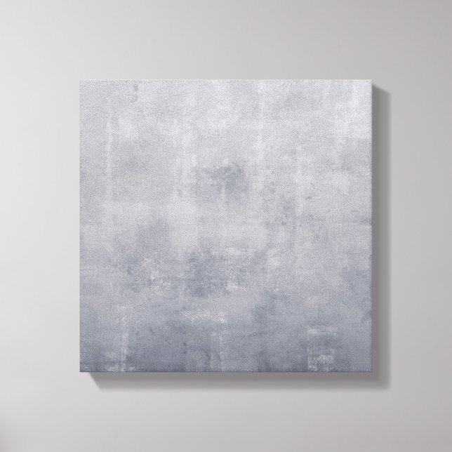 Simple Grey rustic stone effect Canvas Print (Front)