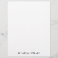 Simple Grey Typographic Name Stationery