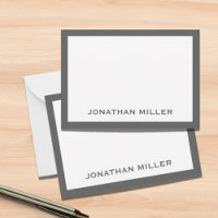 Simple Grey White Typographic Name
