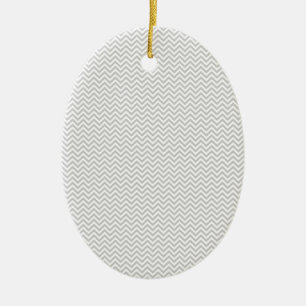Simple Grey ZigZag Ceramic Tree Decoration