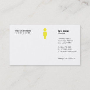 Simple Grid Business Card