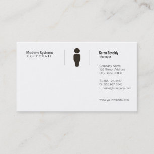 Simple Grid Business Card