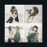 Simple Grid Of Four Personalised Photo Magnet<br><div class="desc">Photo gifts make the best gifts! Easily personalised with your text and/or photo(s) for a custom look. Designed by Berry Berry Sweet. View more designs at www.berryberrysweet.com</div>