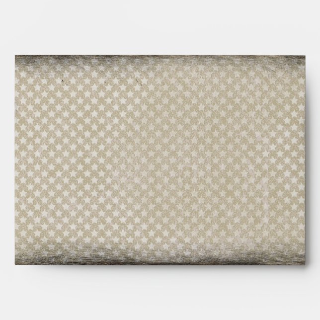 Simple grunge star design envelopes (Front)