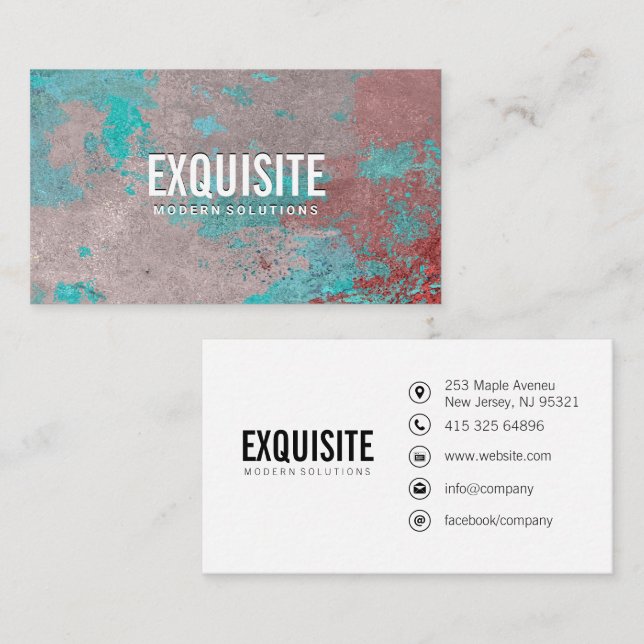 Simple Grunge Texture Business Card (Front/Back)