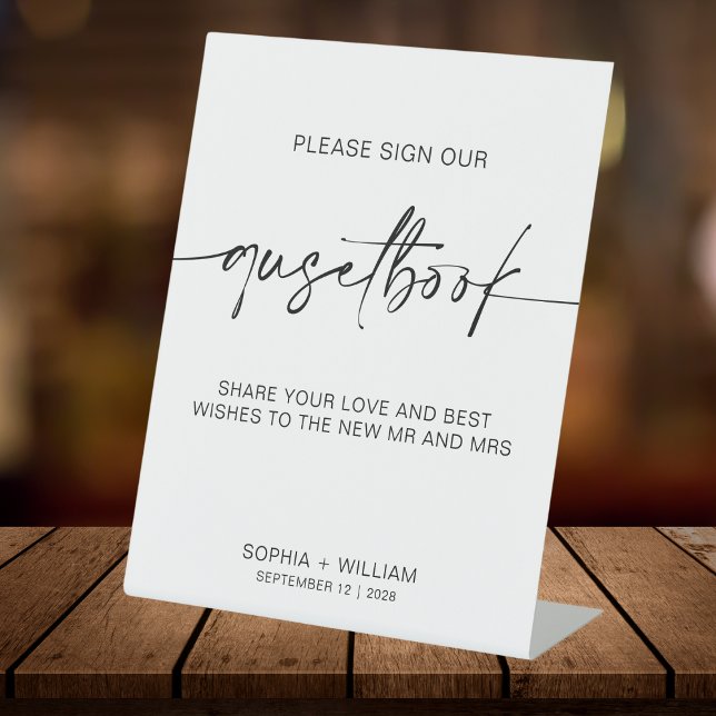 Simple guestbook sign | sign our guest book (Creator Uploaded)