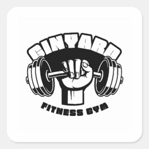 Simple Gym / Fitness Sticker stronger every day