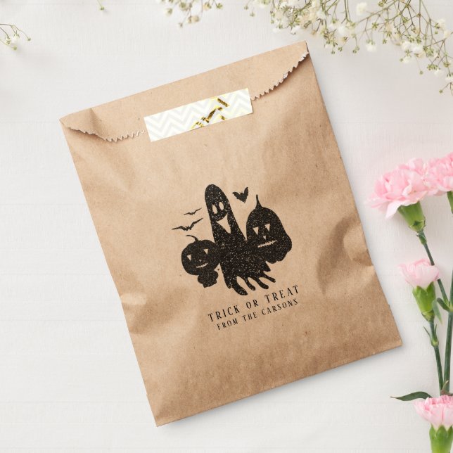 Simple Halloween Cute Pumpkin Ghost Bats Decor Favour Bags (Sealed)