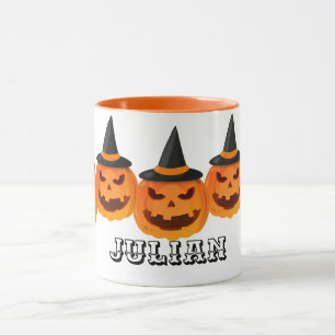 Simple Halloween jack-o-lantern pumpkin face Mug